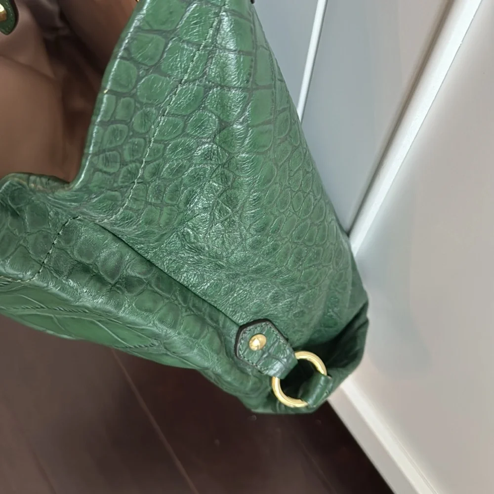 BEAUTIFUL DARK GREEN COACH HANDBAG - Picture 6 of 6